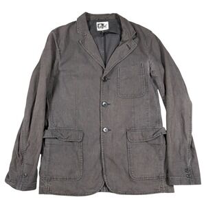 Engineered Garments Blazer Mens M Gray Cotton Casual Sport Coat Jacket Unlined